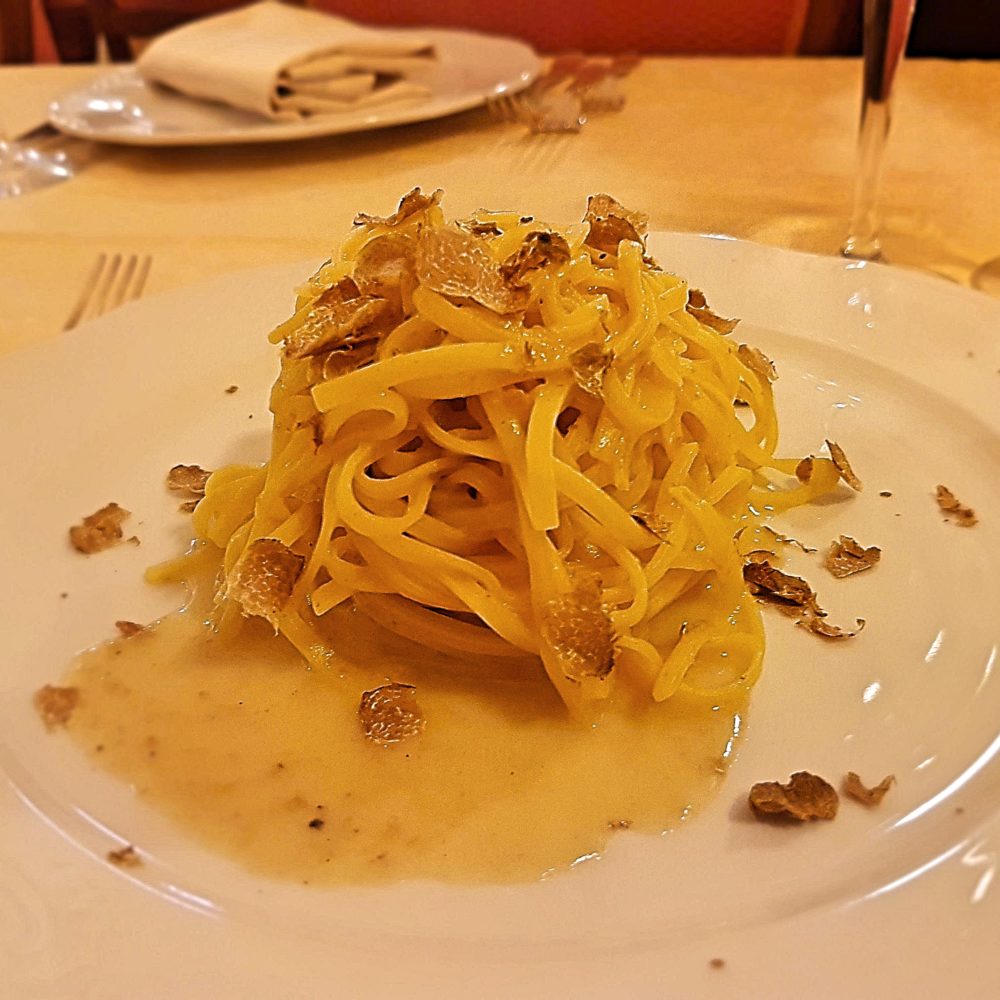 Tagliolini freschi al tartufo bianco d’Alba